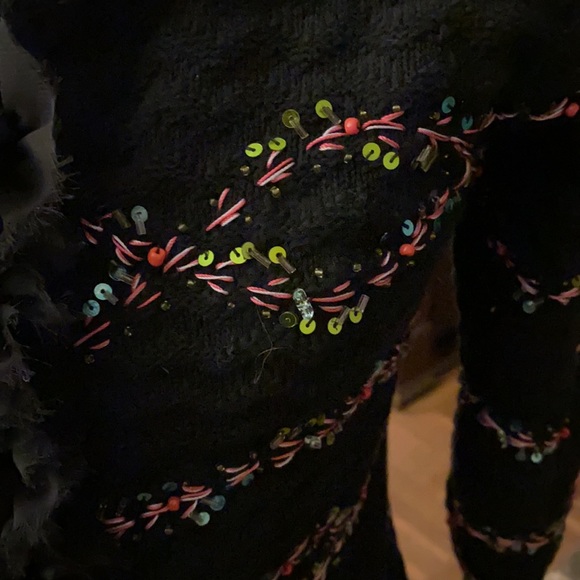 Michael Simon from Neiman’s stunning holiday open sweater w/ gorgeous sequins. - Picture 7 of 16